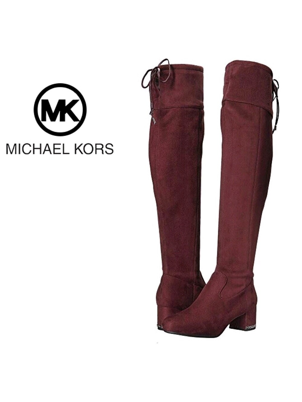 Michael Kors Damson Jamie Suede Boots Whimsigoth Autumnal Coquette Luxury Chic